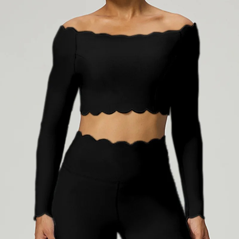 Lace Long Sleeve Top Compressi - Pilates Yoga One ulasan dan harga