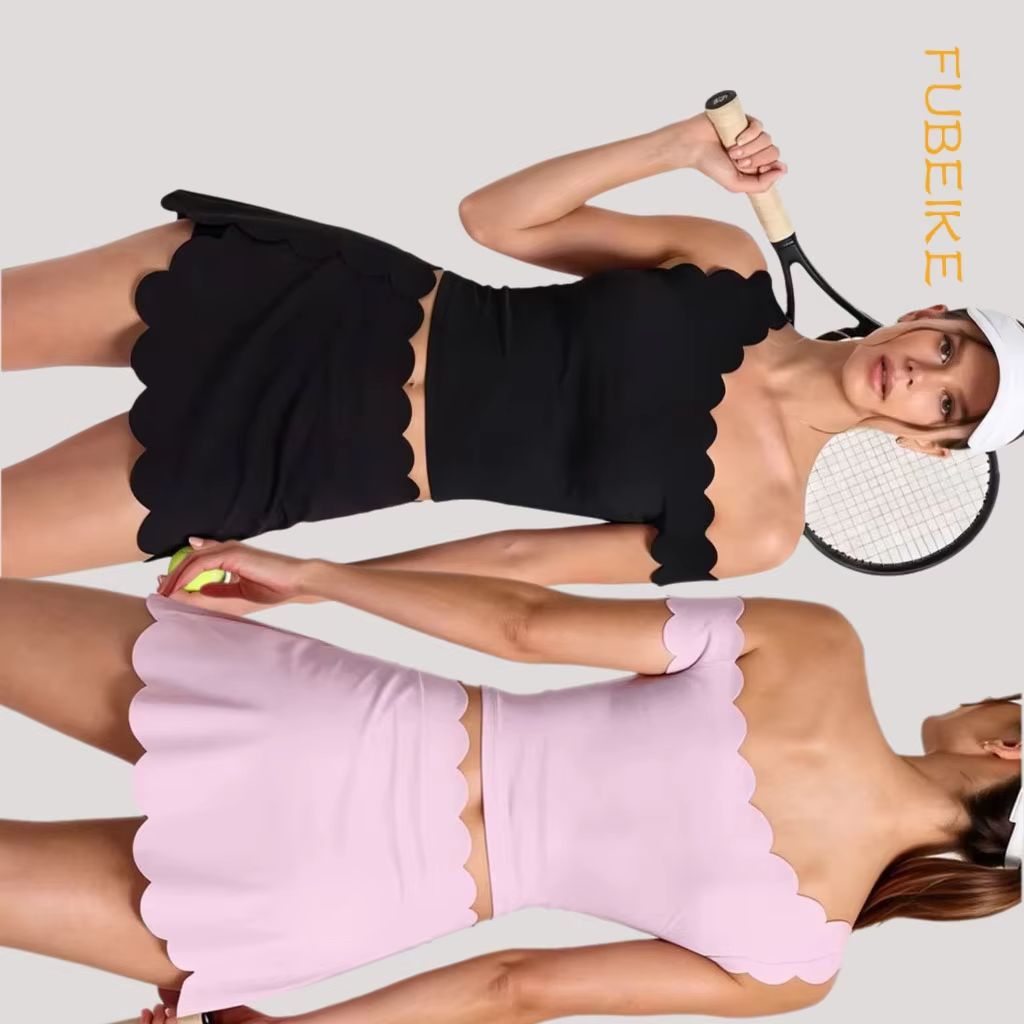 Women Scalloped One Shoulder P - Pilates Yoga One ulasan dan harga